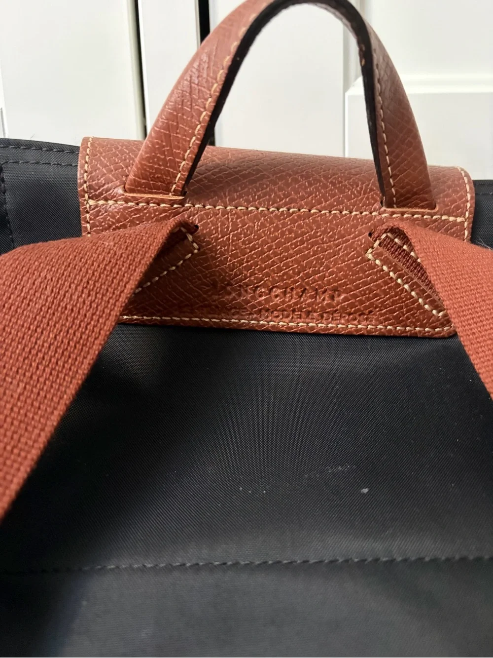 Black Medium Longchamp Backpack